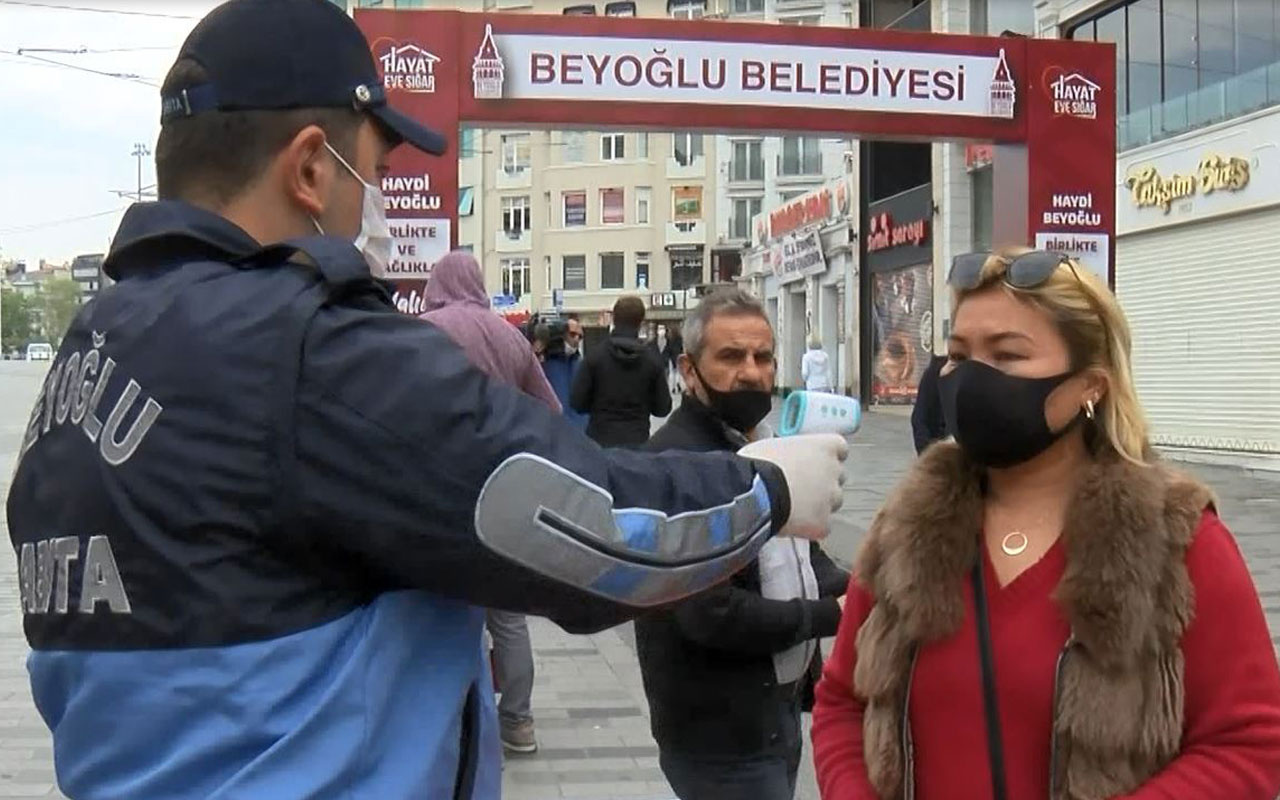 Taksim Meydanı ve İstiklal Caddesi'nde maske zorunluluğu