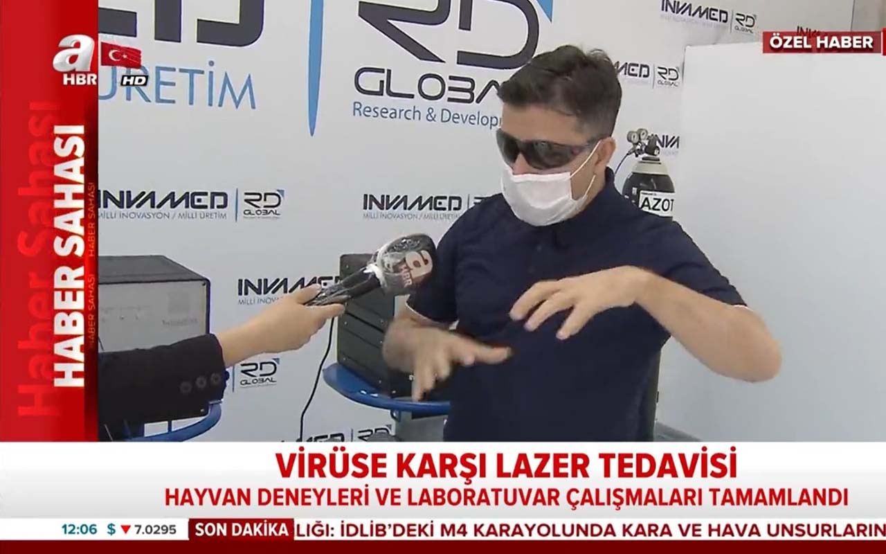 Koronavirüse karşı Türkiye'den lazer tedavisi