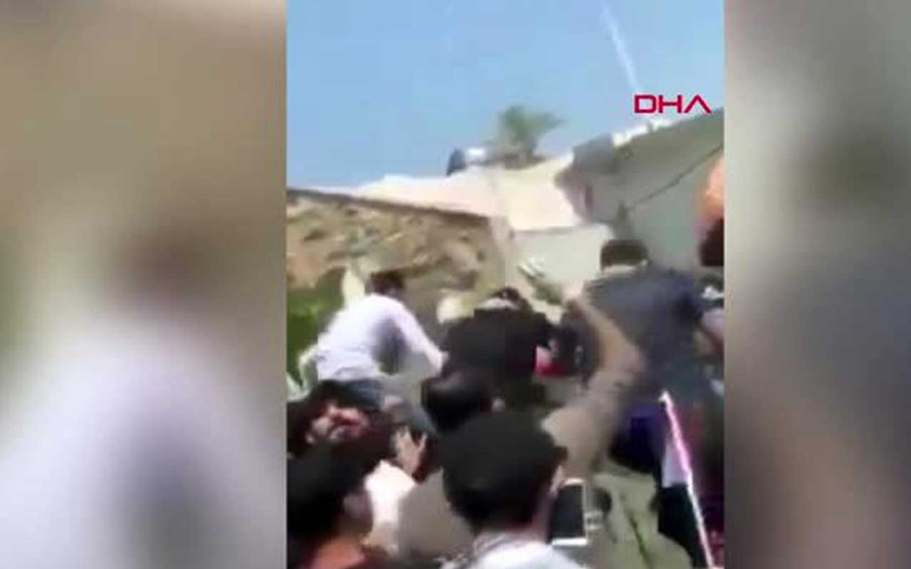 Irak'ta protestocular Suudi televizyon kanalını bastı