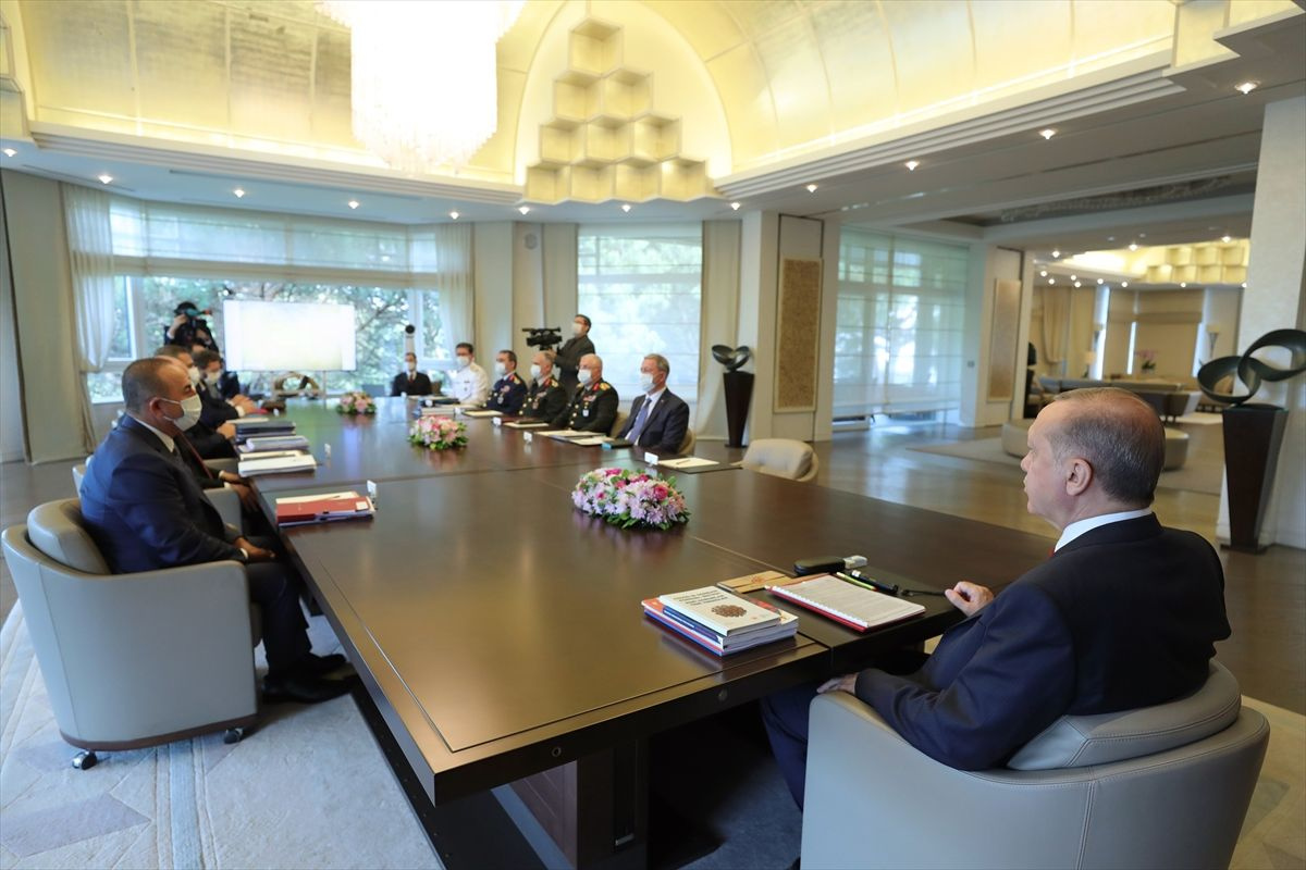 Cumhurbaşkanı Erdoğan başkanlığında güvenlik toplantısı gerçekleştirildi