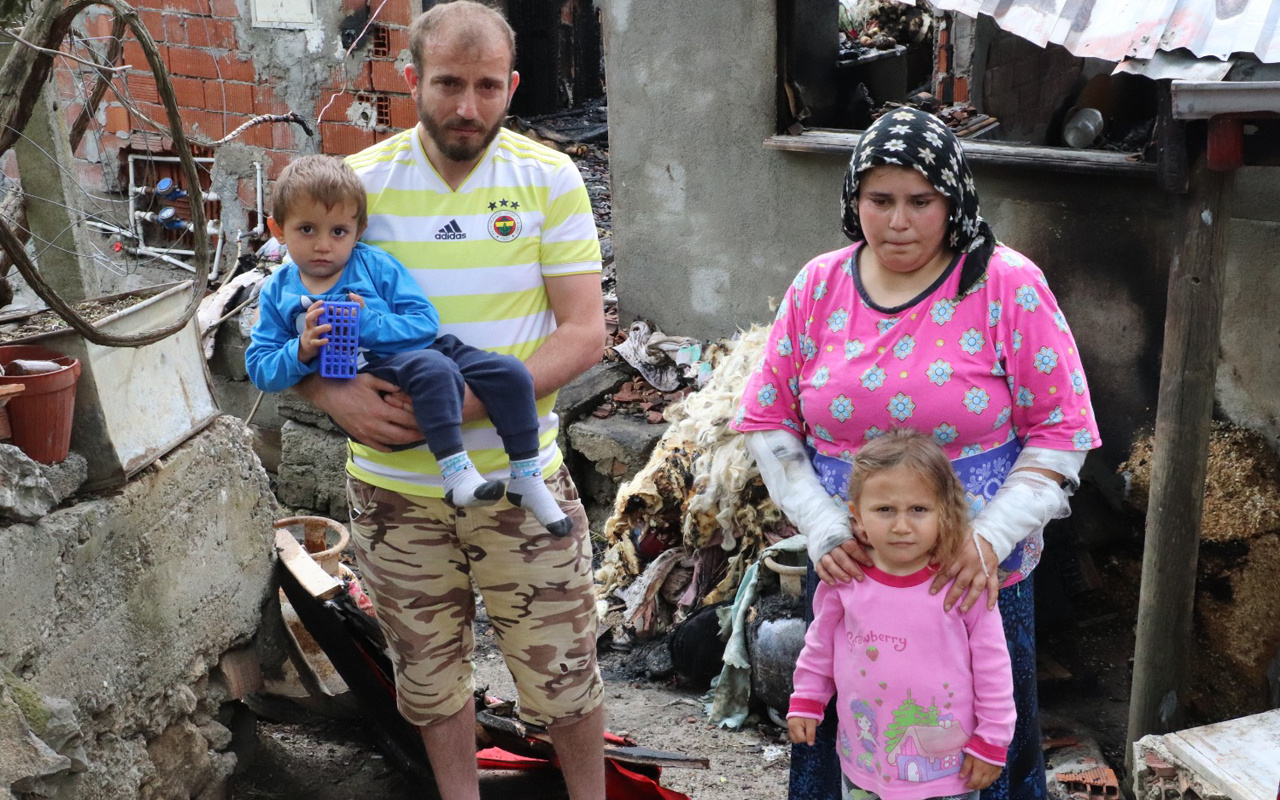 Zonguldak'ta evleri çıkan yangında kül oldu yardım bekliyorlar