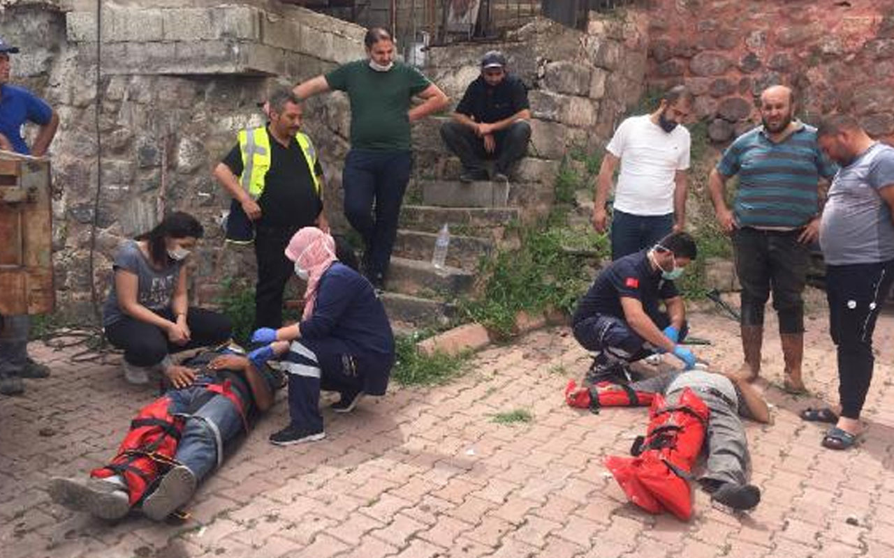 Kayseri'de freni boşalan hafriyat kamyonu dehşet saçtı