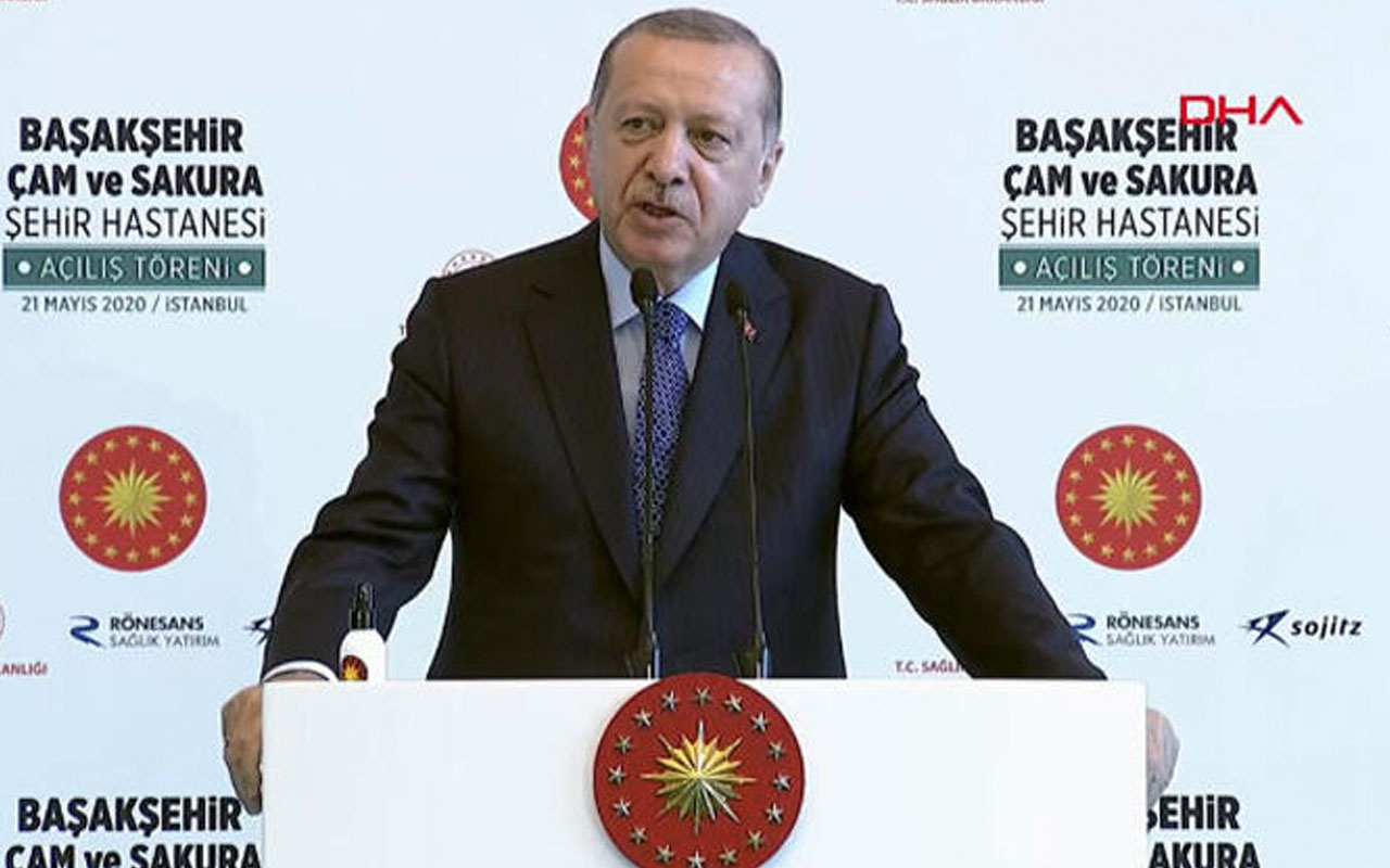 Cumhurbaşkanı Erdoğan'dan Başakşehir Şehir hastanesinin açılışında müjdeyi verdi