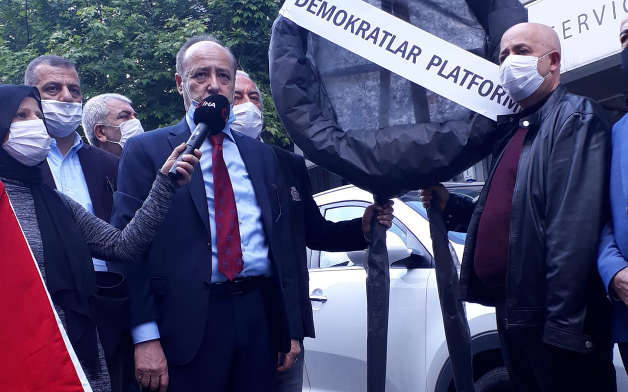 Demokrasi Platformu'ndan Menderes'e saldıran Merdan Yanardağ'a protesto