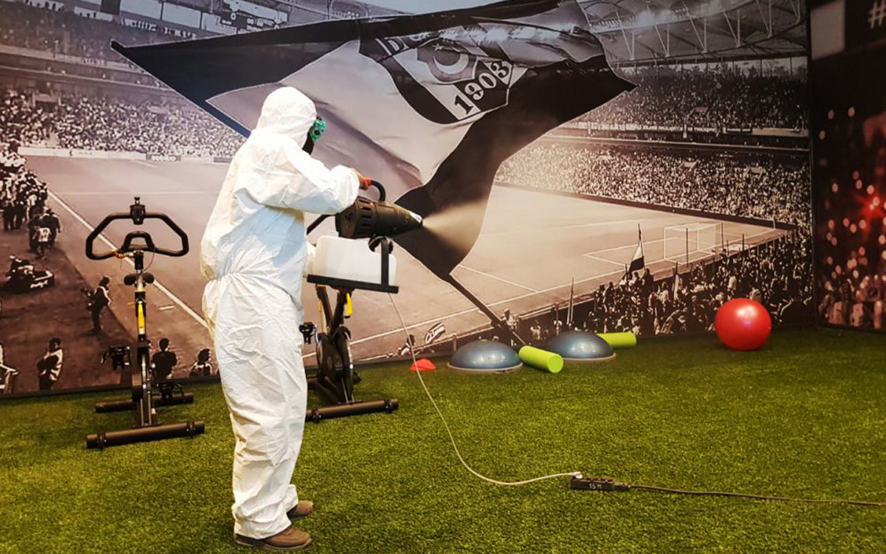 Vodafone Park'ta dezenfeksiyon çalışması