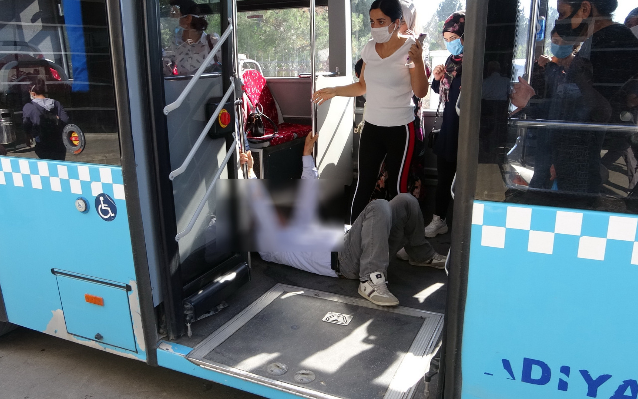 Adıyaman'da korona şüphelisi hastaneye kaldırıldı yolcular karantinaya alındı