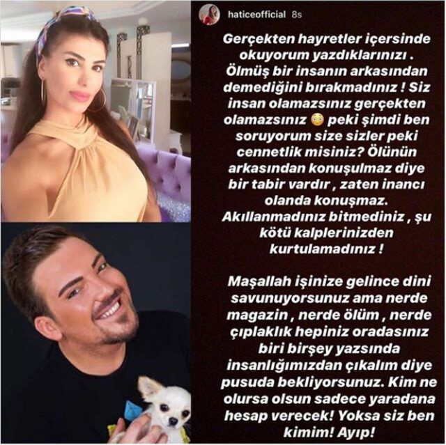 Caner Çalışır'ın ardından o yorumlar Hatice'yi çıldırttı! Siz insan olamazsınız