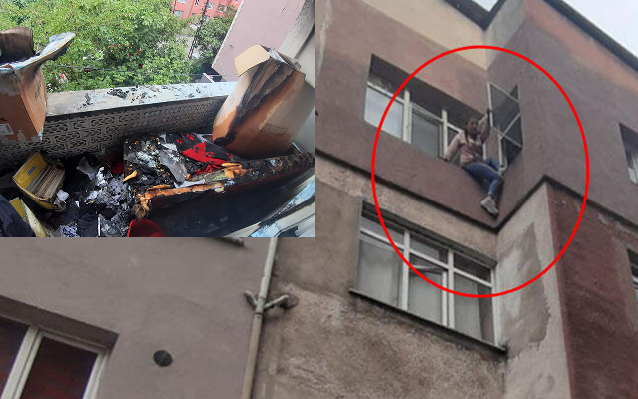 Komşusunun balkonuna yanıcı madde atan kadın intihara kalkıştı
