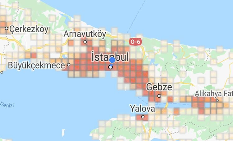 İstanbul'un koronavirüs yoğunluk haritası çıktı! İşte ilçe ilçe korona haritası