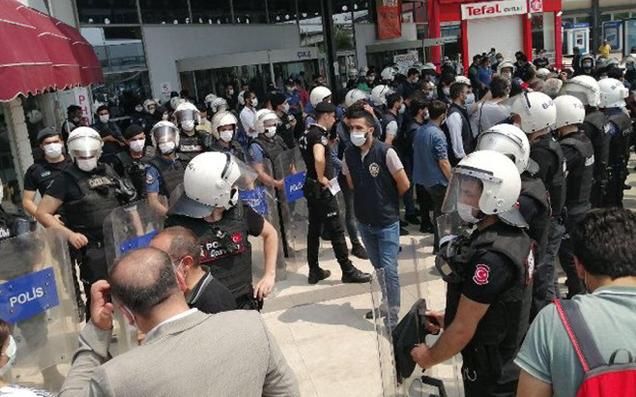 HDP'nin Darbeye Karşı Demokrasi Yürüyüşü'nde olaylar çıktı