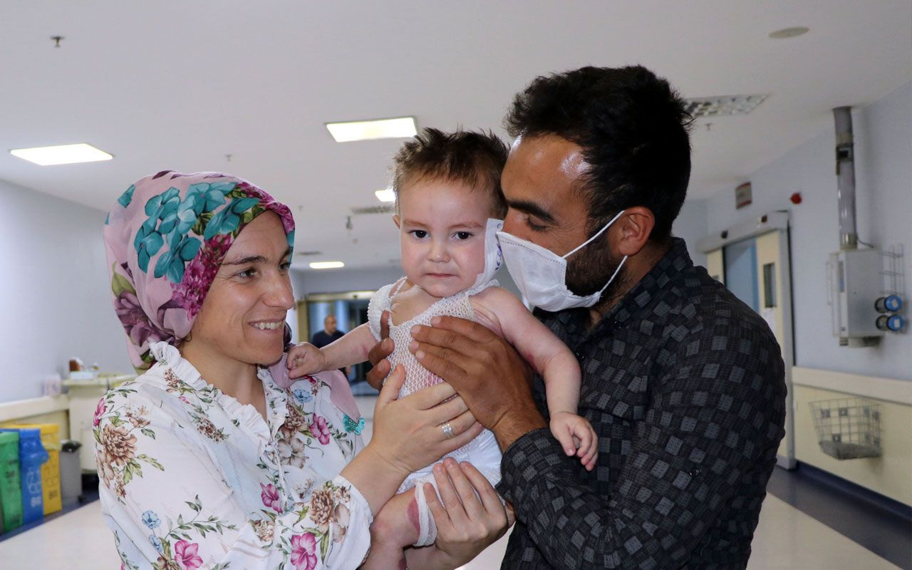 Van'da süt kazanına düşen Nurullah bebekten iyi haber geldi!