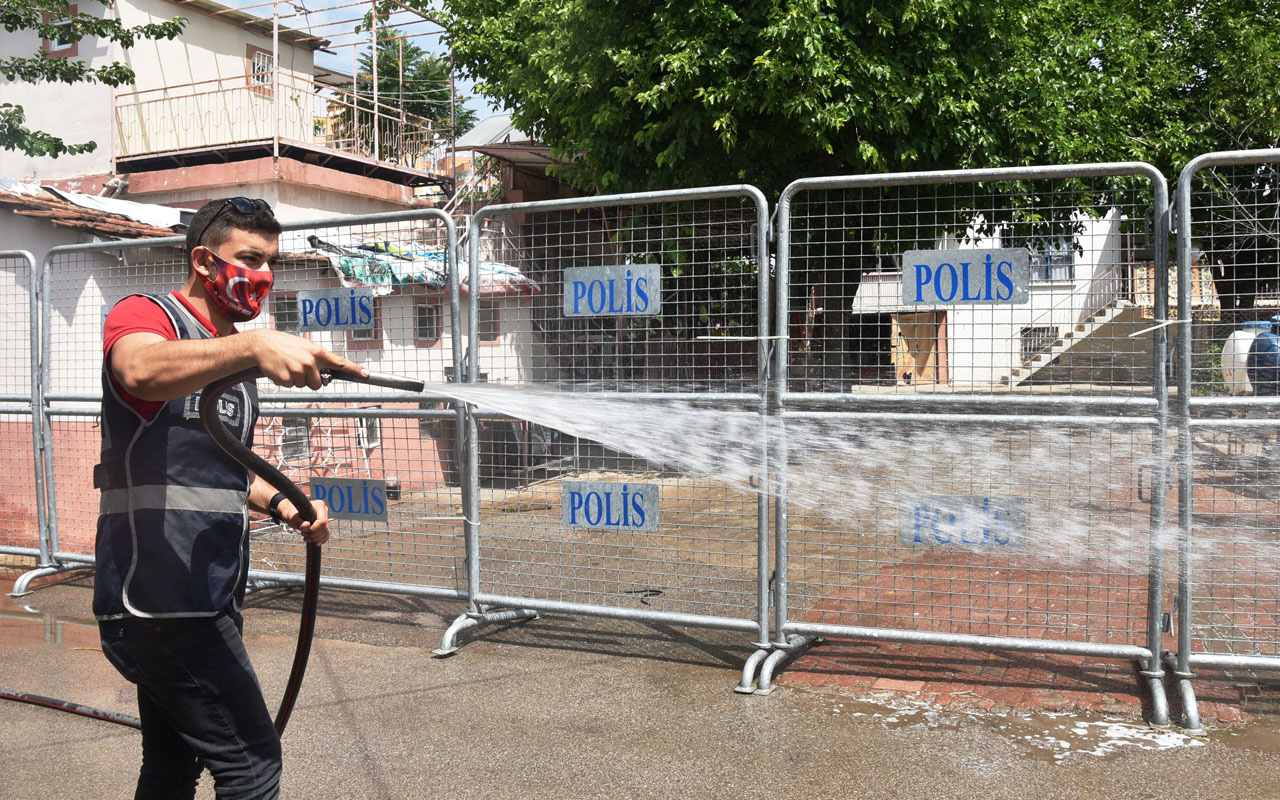 Antalya'da bir sokak karantina altına alındı