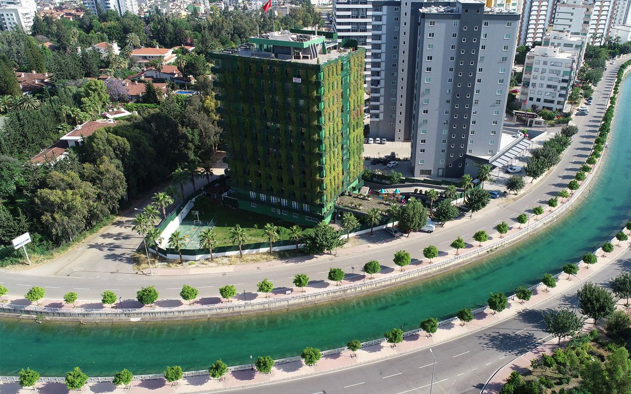Adana'da sarmaşıklarla kaplı bina huzur veriyor değeri 1 milyon lira