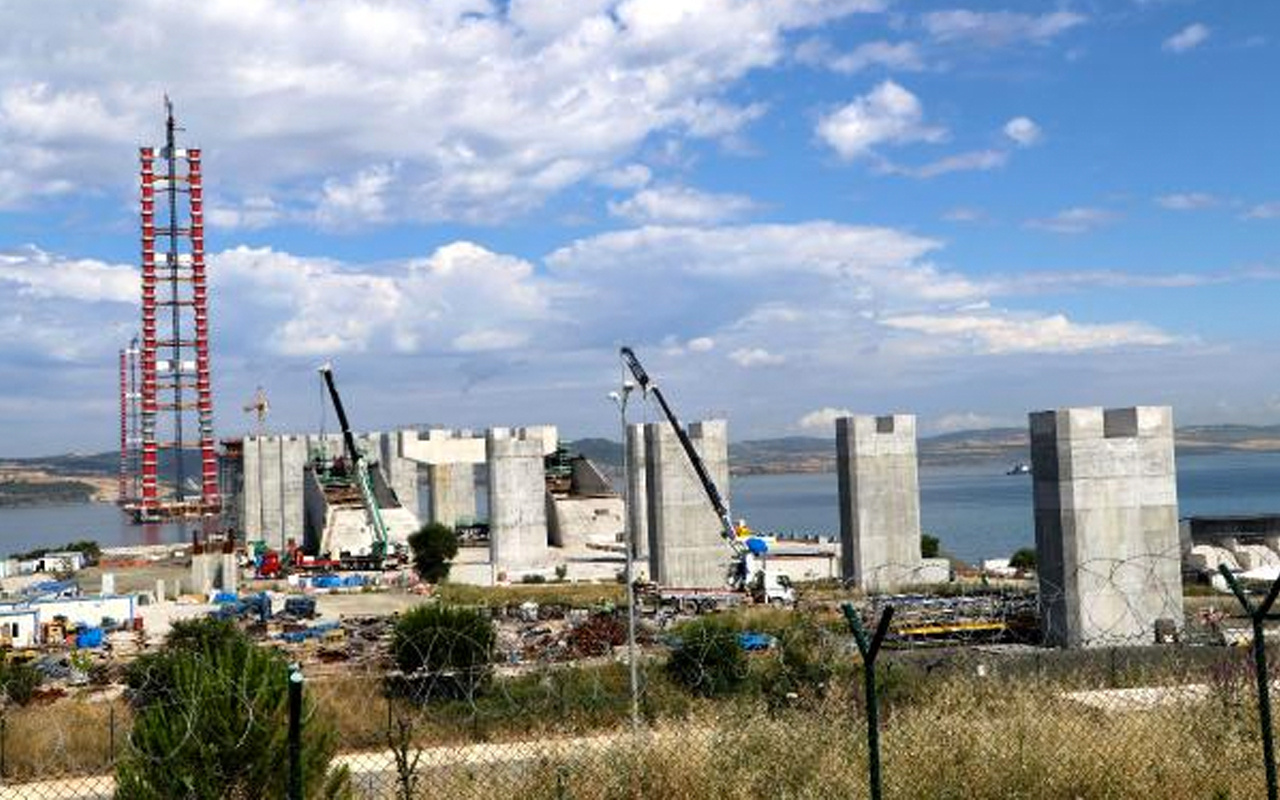 Çanakkale Köprüsü'nde tarihi gün ilk tabliye konuldu