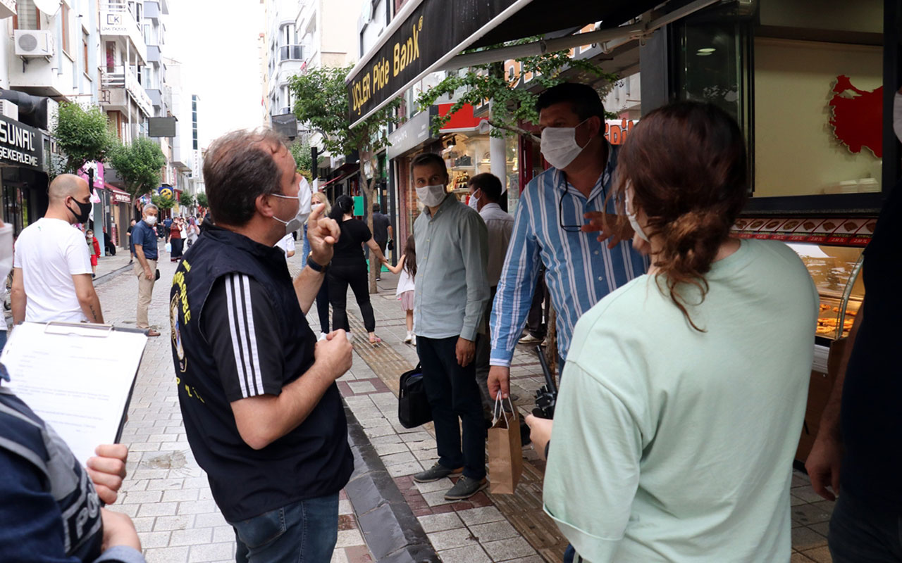 Kırklareli'nde maske denetiminde ilginç diyaloglar ne olur yapmayın