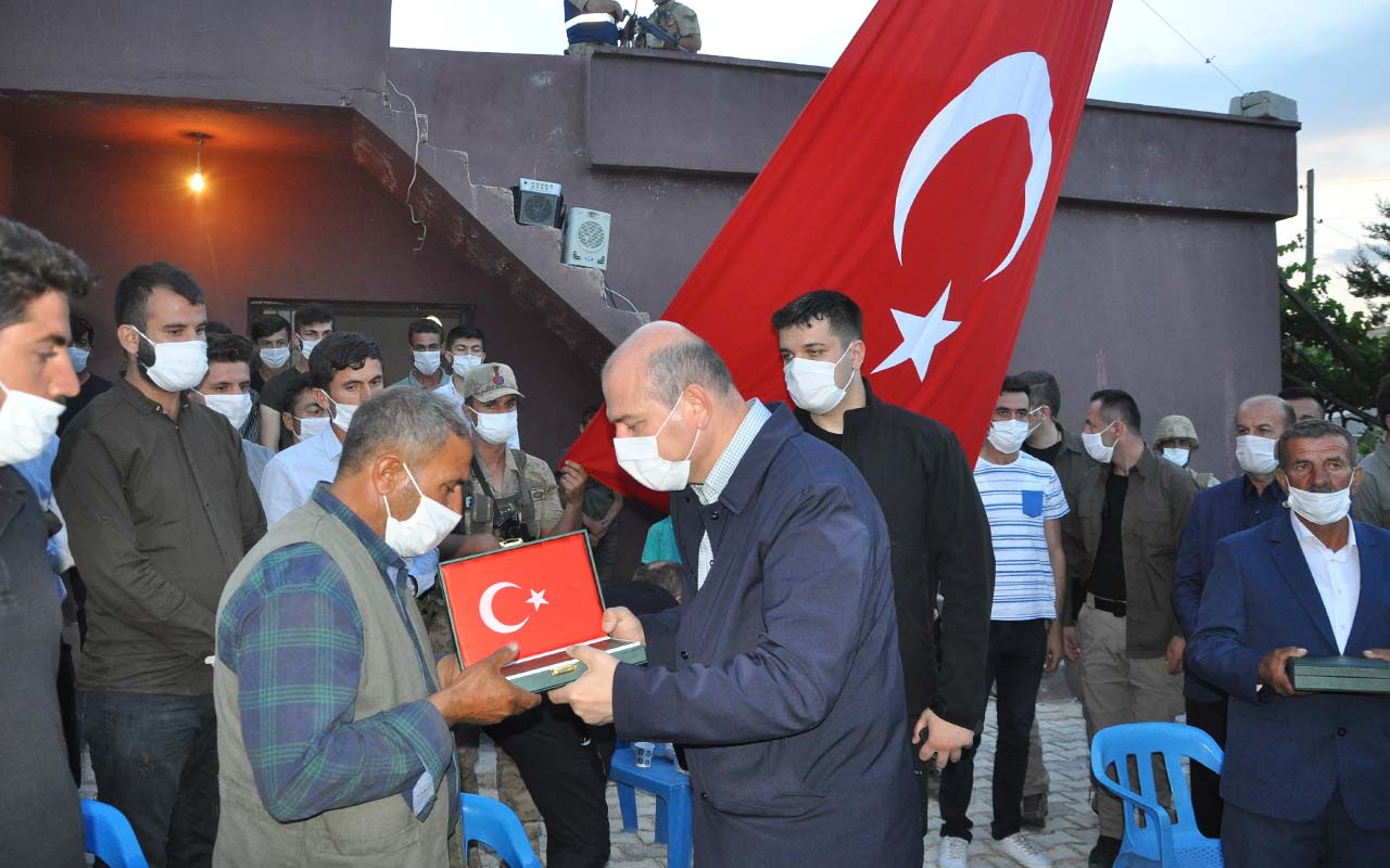 İçişleri Bakanı Soylu’dan şehit işçilerin ailelerine taziye ziyareti