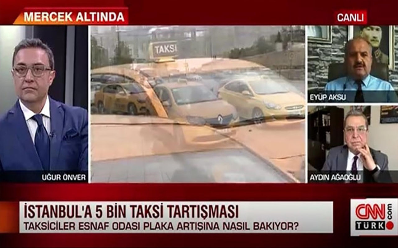 CNN TÜRK canlı yayında taksi plakası tartışması! 'Beni tehdit ettiniz'