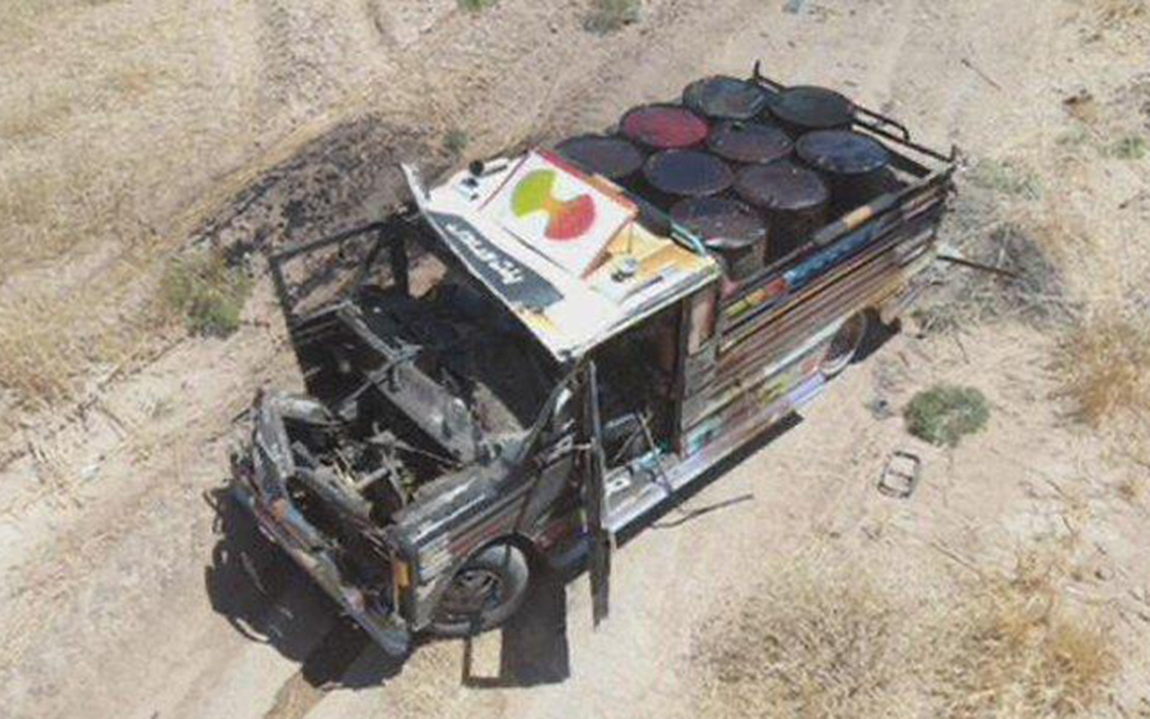 PKK'nın hain planı tutmadı! Bombalı kamyonet vurularak durduruldu