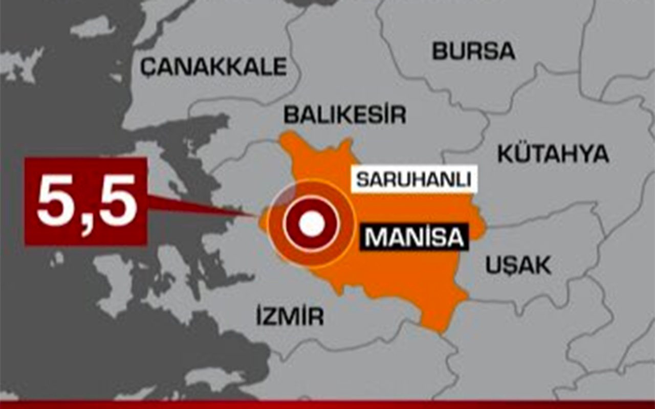 Manisa'da deprem oldu! Çevre iller de sallandı en son depremler