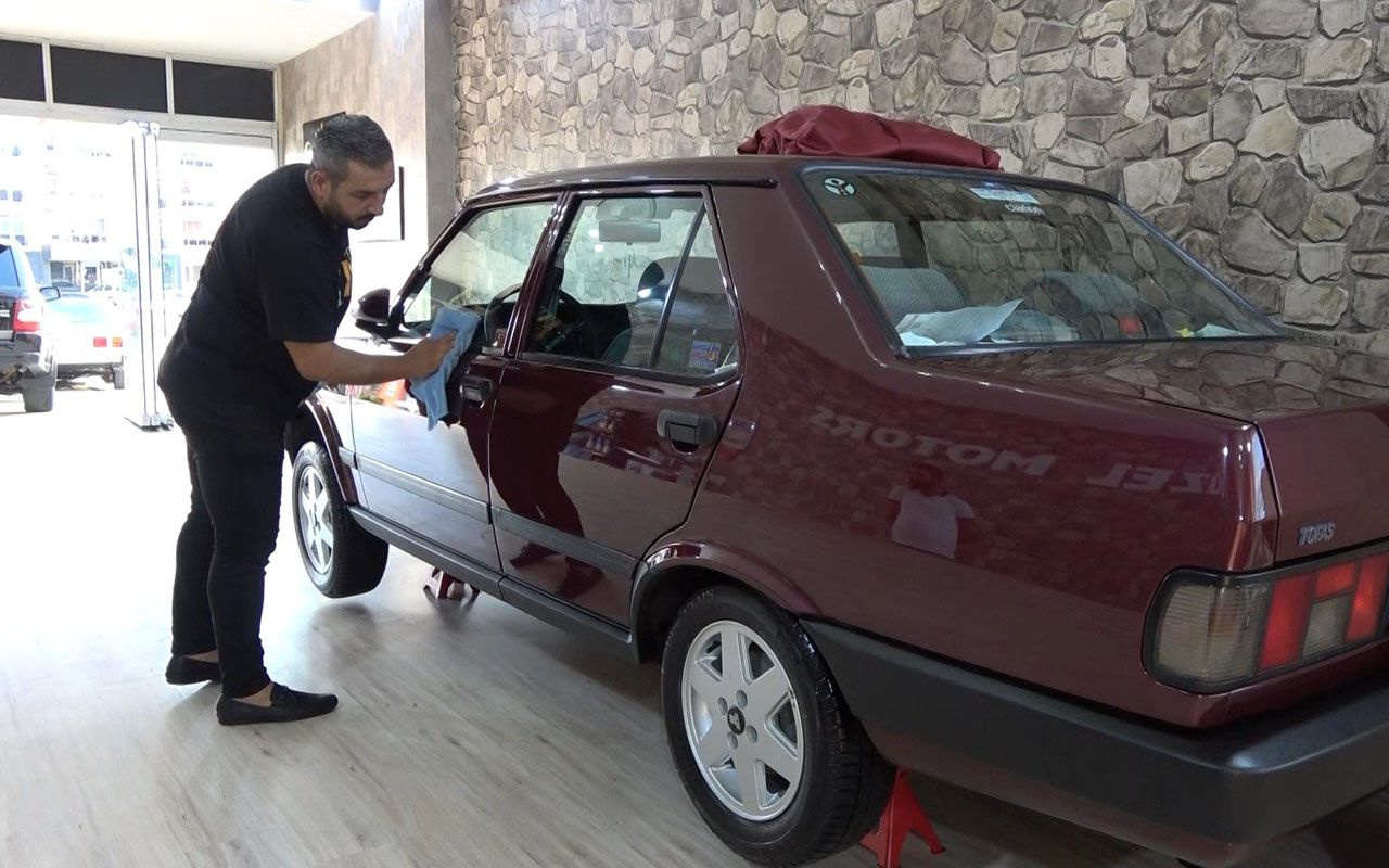 Kırıkkale'de 1997 model otomobil 70 bin liraya satıldı fabrikadan çıktığı gibi duruyor