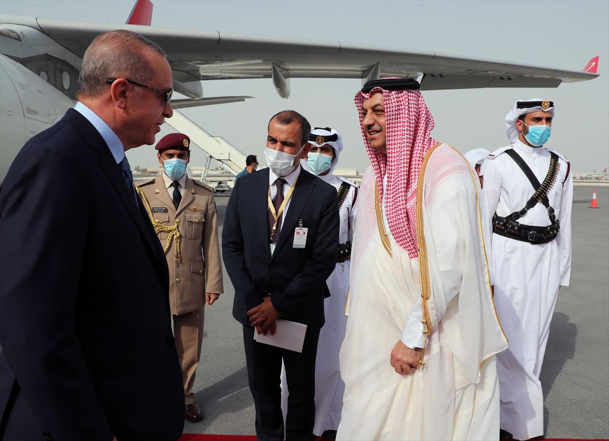 Cumhurbaşkanı Erdoğan Katar'a geldi