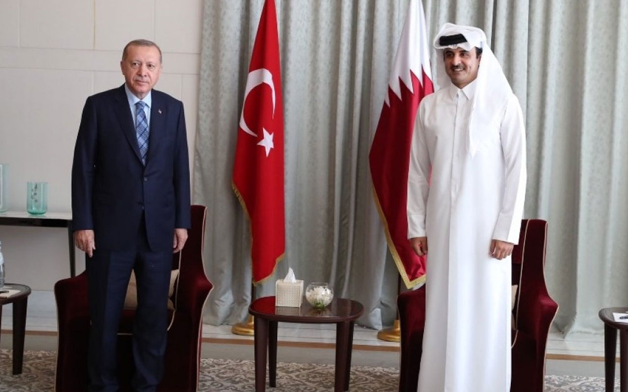 Erdoğan, Katar Emiri Şeyh Temim bin Hamed Al Sani ile görüştü ...