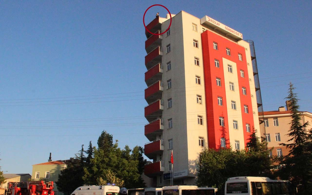 Karaman'da korkunç intihar! 9'uncu kattan kendini aşağı attı