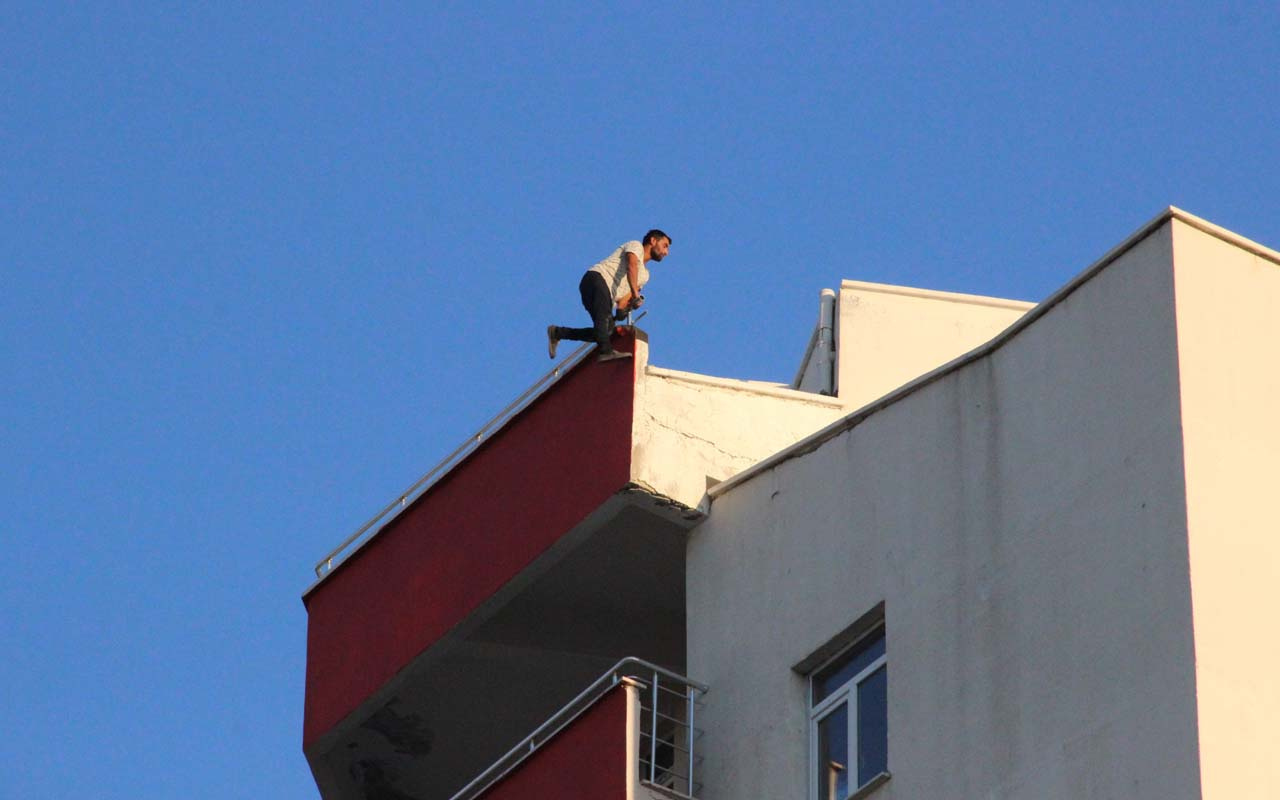 Karaman'da korkunç intihar! 9'uncu kattan kendini aşağı attı