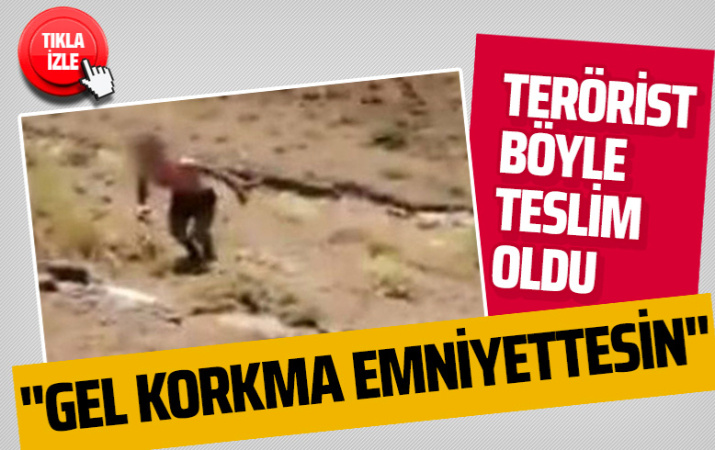 Milli Savunma Bakanligi O Anlari Paylasti Terorist Boyle Teslim Oldu Sanal Basin