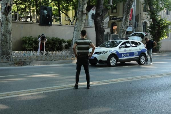 Dolmabahçe'de şüpheli kadın alarmı