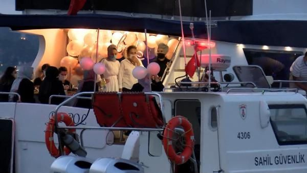İstanbul Boğazı'nda teknelere koronavirüs baskını! Koronavirüs partisi düzenlemişler