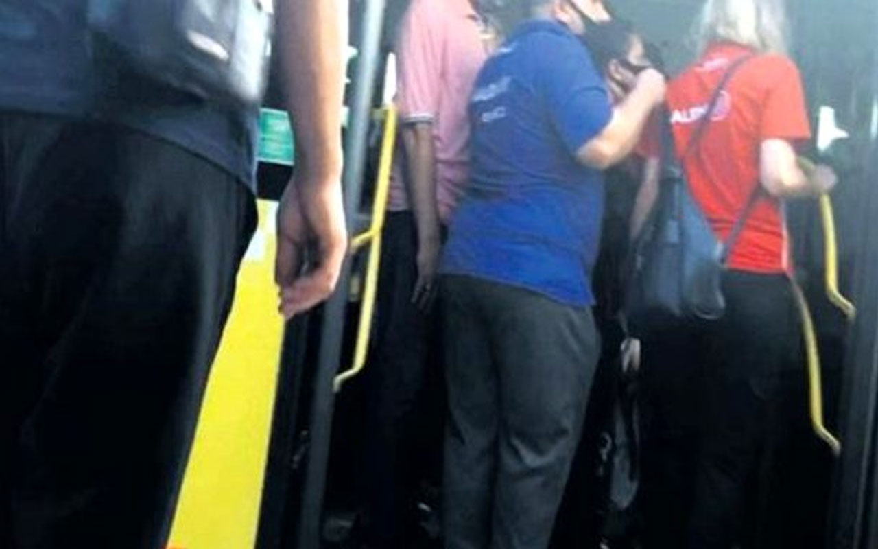 Metrobüste kadın polise taciz etti! Sonra da bakın kendini nasıl savundu?