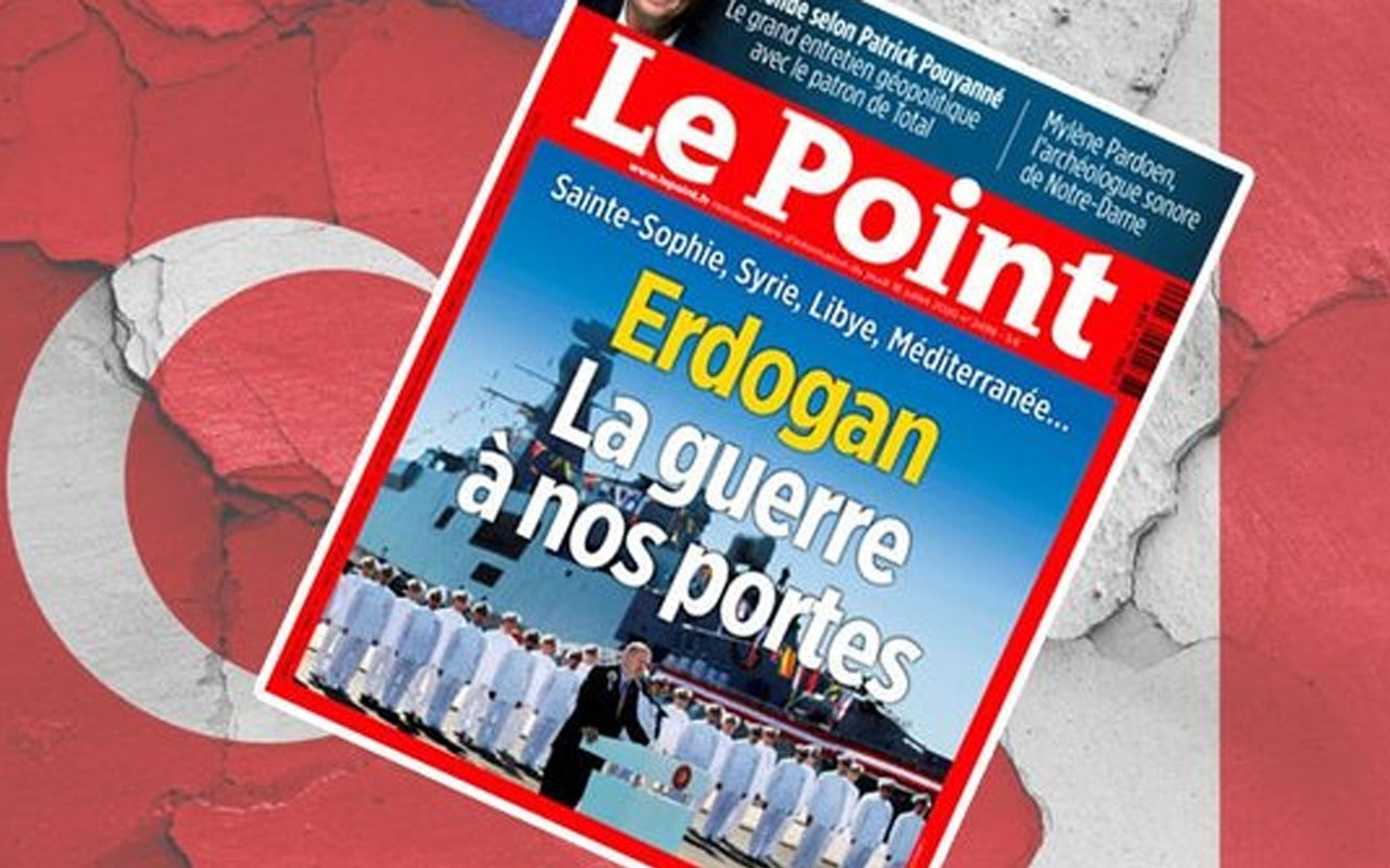 Fransız dergisinden Erdoğan'lı provokatif yayın: Kapımızdaki savaş