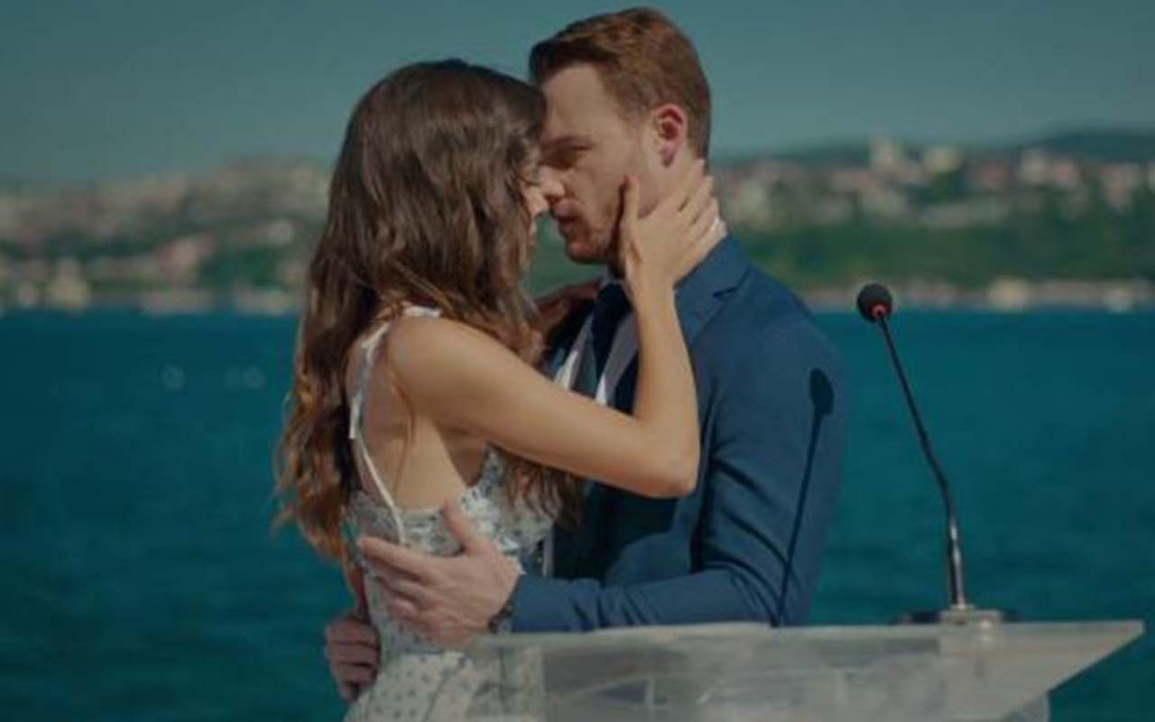 Hande Erçel ve Kerem Bürsin uzun uzun öpüştü! O sahne olay oldu