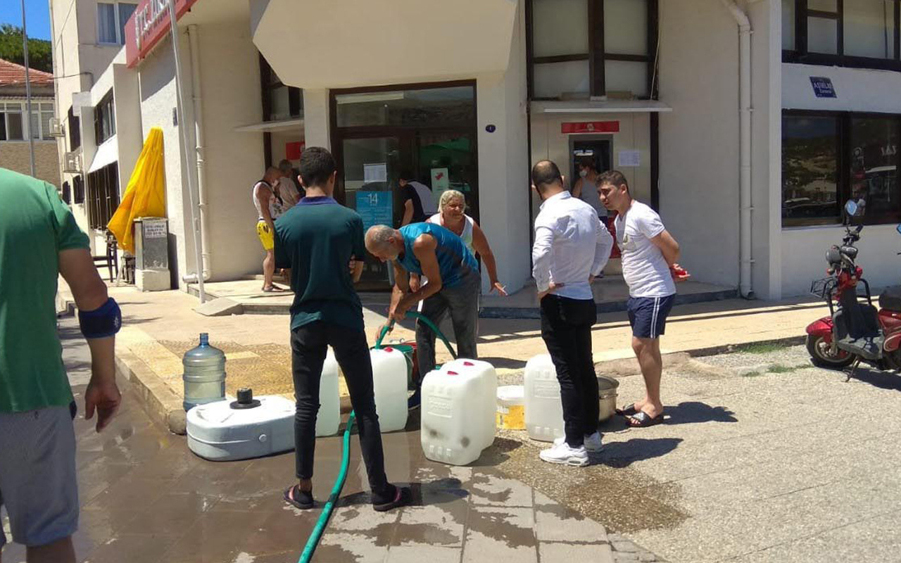 İzmir Foça'da günlerce susuz kalan vatandaş: Denizden evlerimize su taşıdık