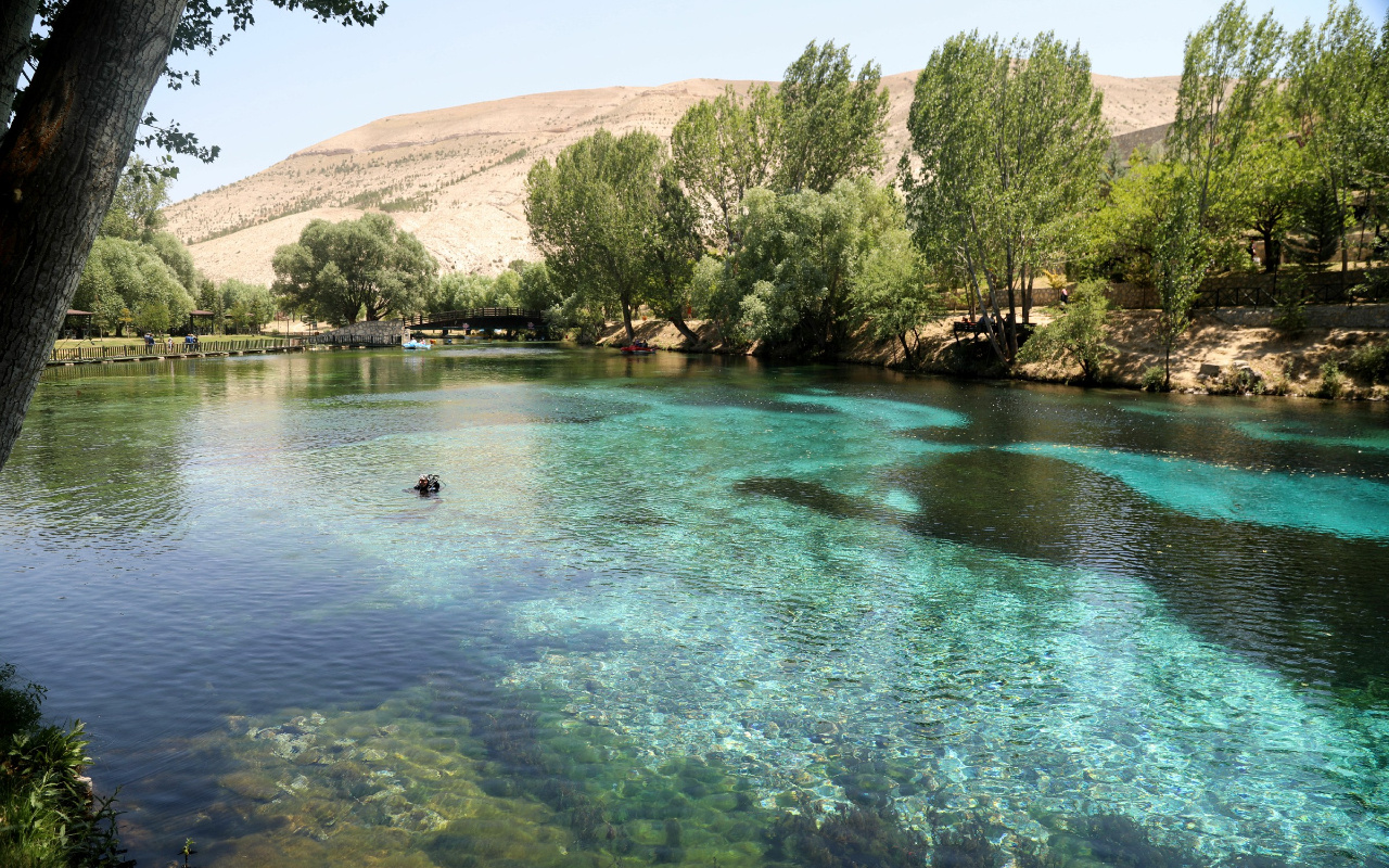 Sivas'ın doğal akvaryumu Gökpınar Gölü turizme kazandırılıyor