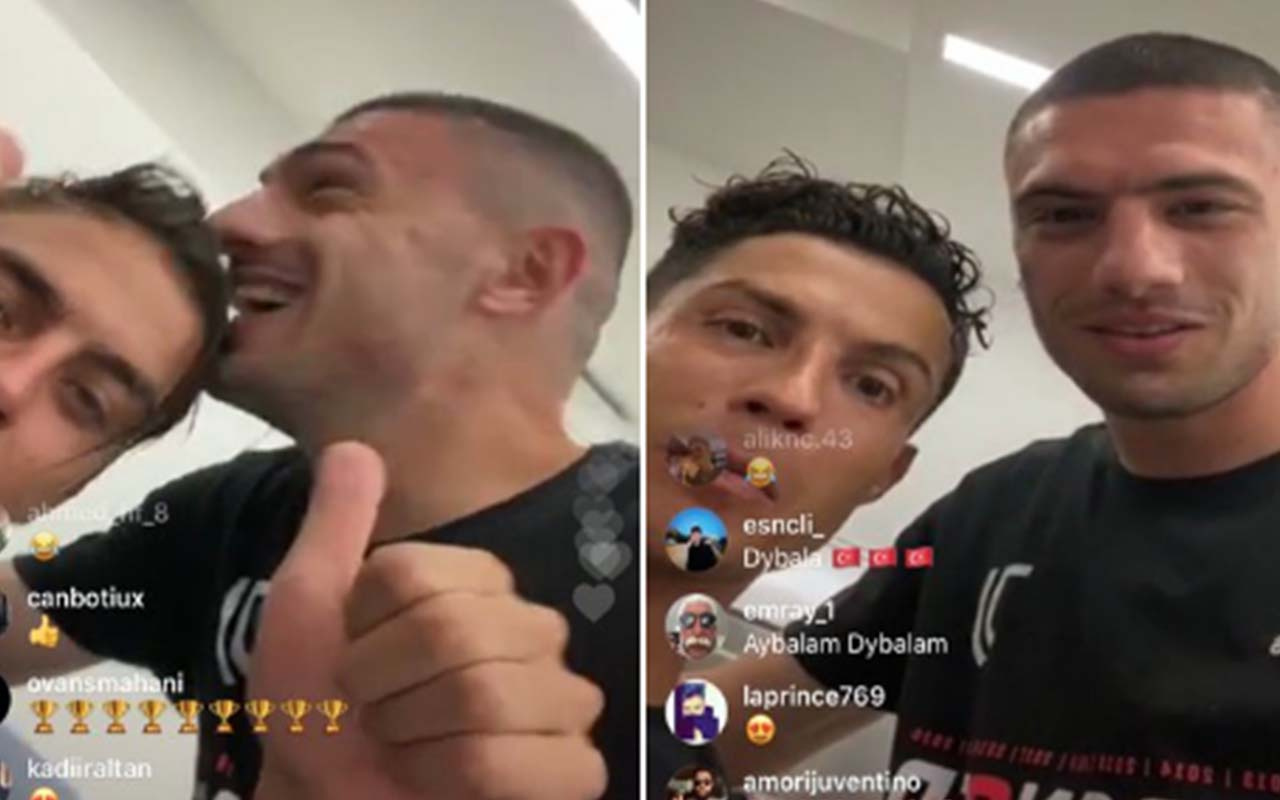 Merih Demiral Ronaldo ve Dybala'ya Türkçe konuşturdu