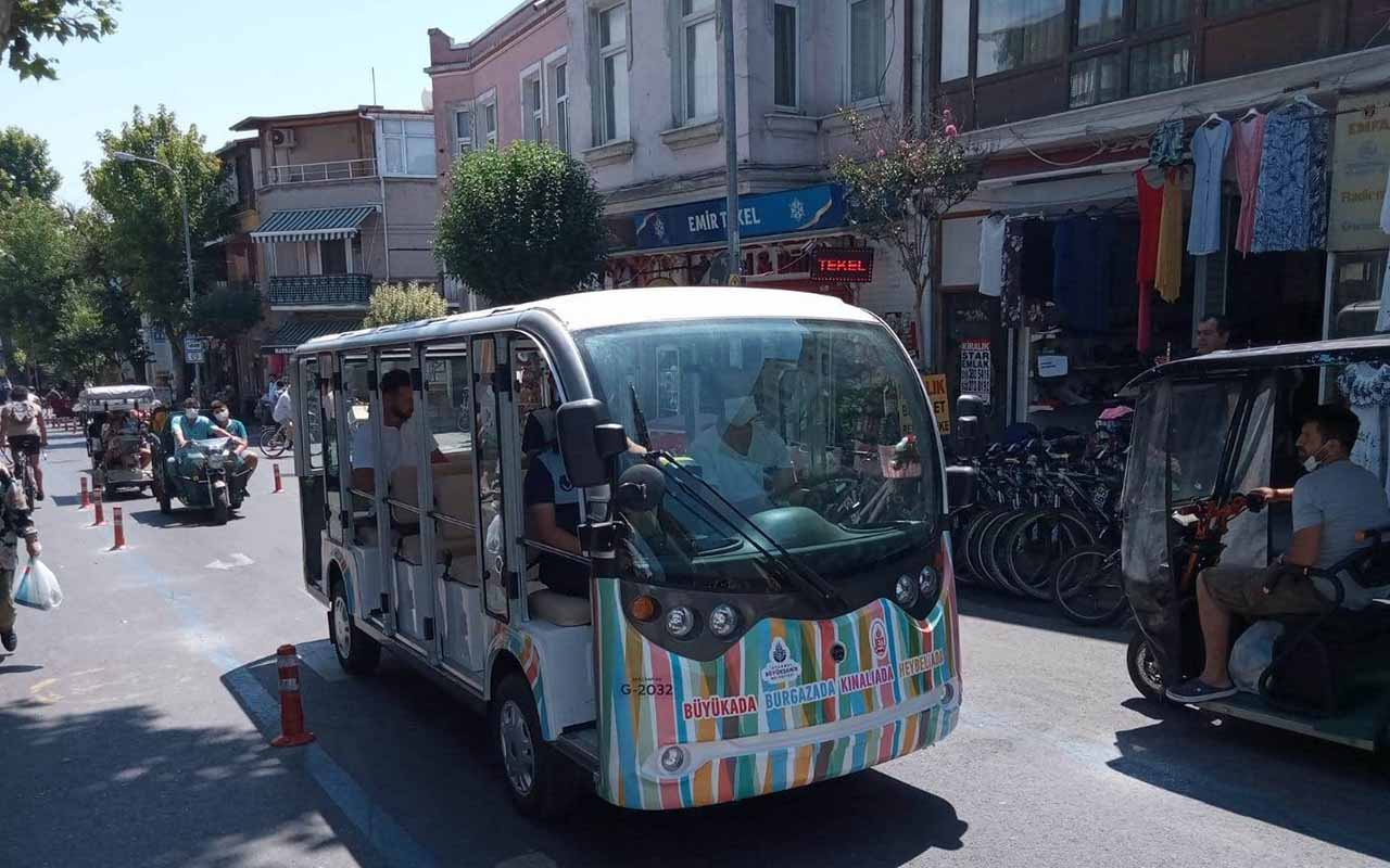 Adalar’da elektrikli araçların test sürüşleri başladı