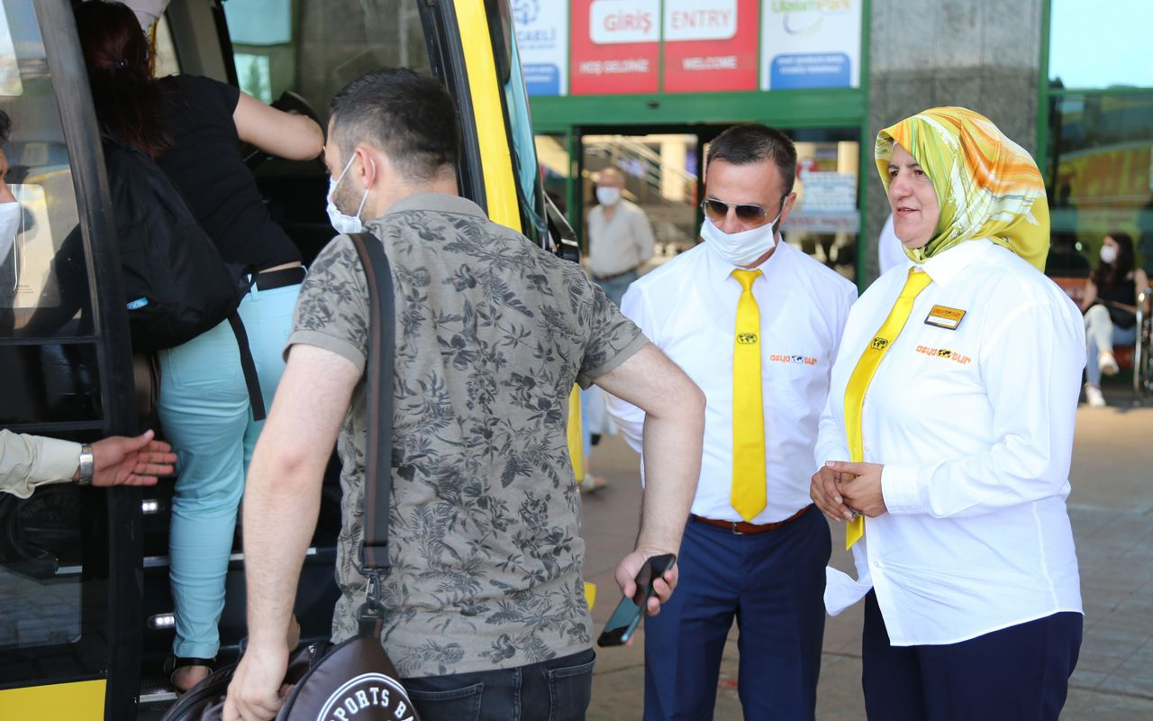 Kocaeli'de yolcular şoförü görünce şaşırıyor şehirler arası yolculuğun kraliçesi