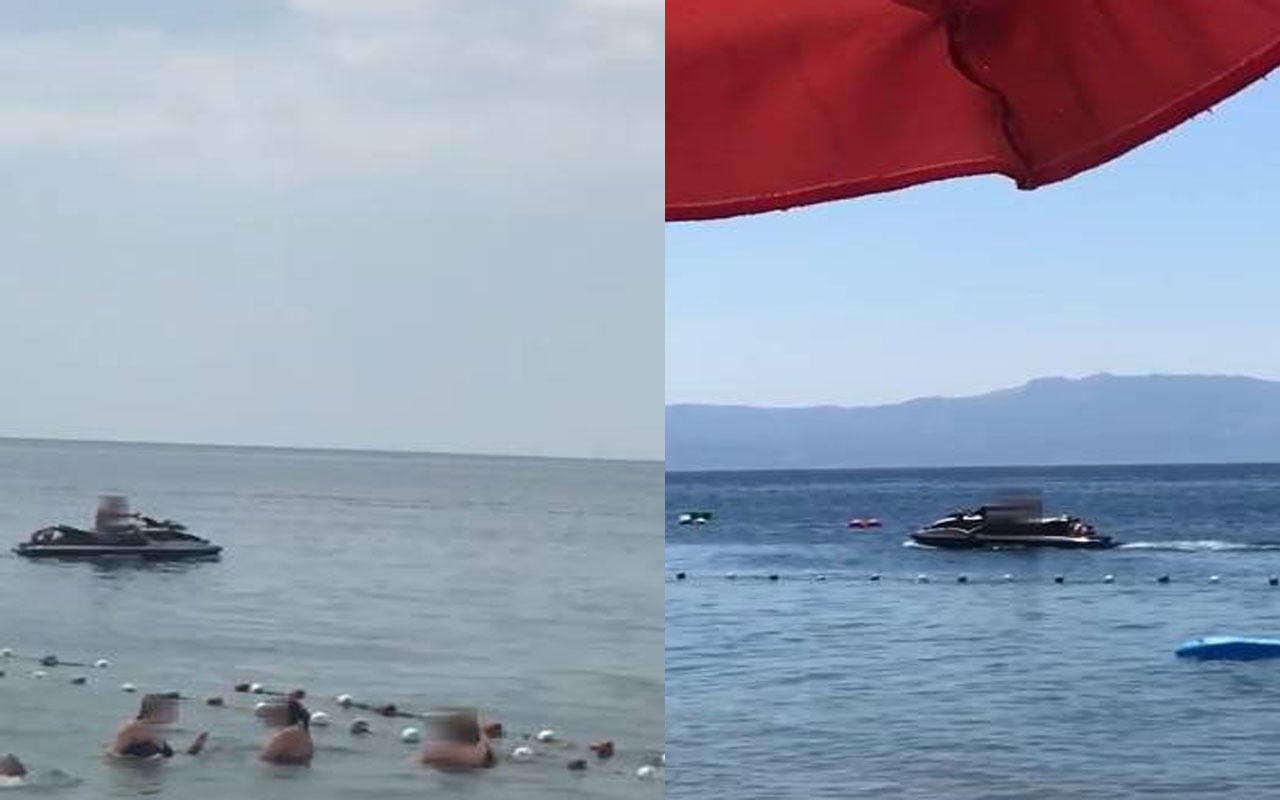 Bursa sahillerinde jet-ski'li tacizci şoku! İhbar yağdı