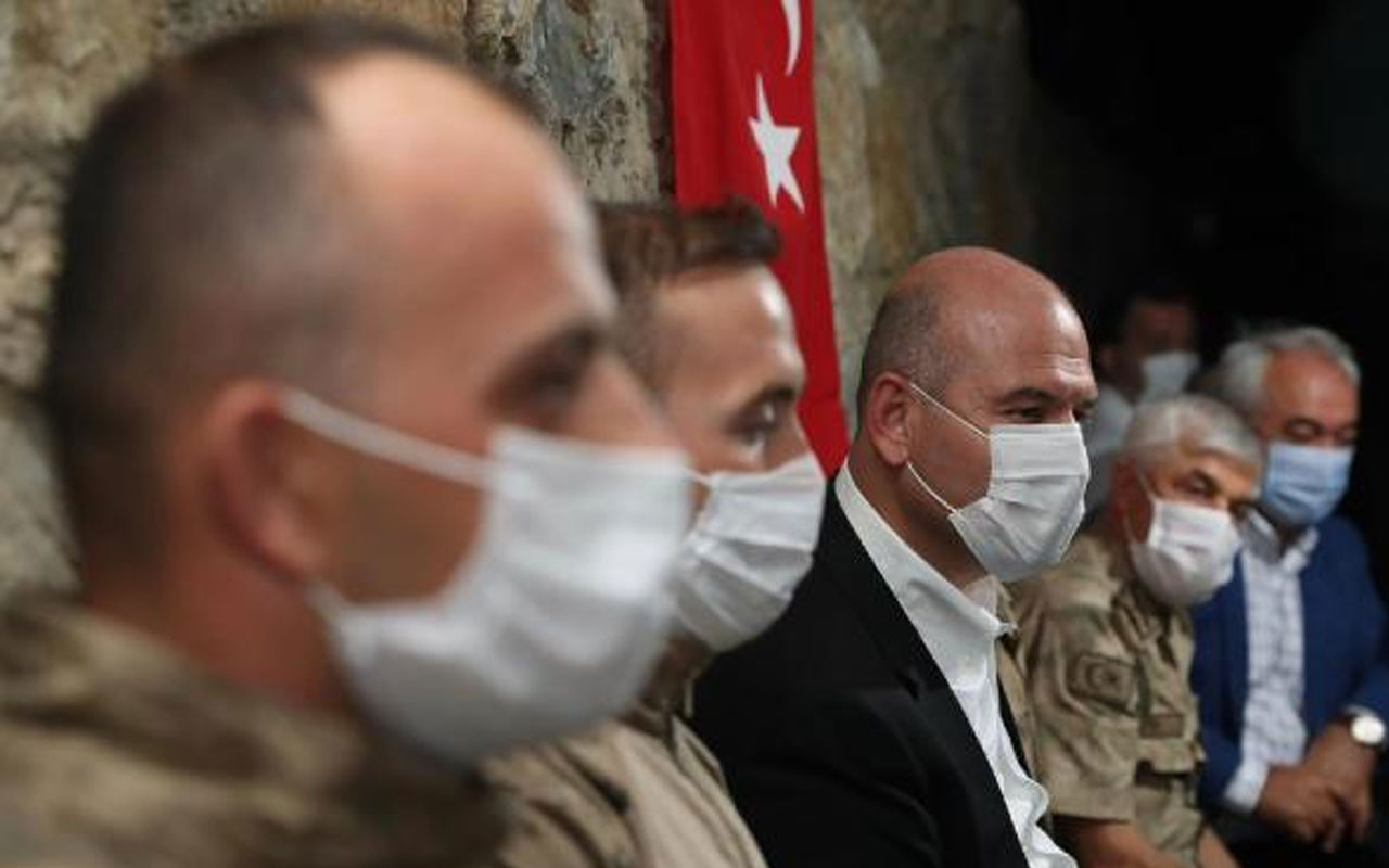 İçişleri Bakanı Soylu, Şırnak'ta Güneyçam Jandarma Karakol Komutanlığını ziyaret etti