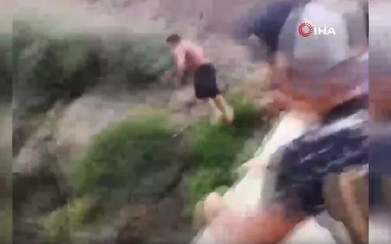 Antalya'da korkutan görüntü! 24 metre yükseklikten suya böyle atladı