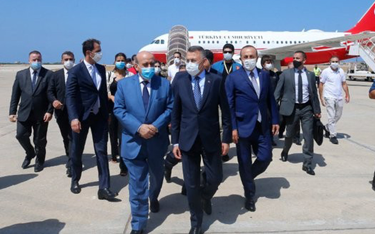Cumhurbaşkanı Yardımcısı Oktay ve Bakan Çavuşoğlu'ndan Lübnan’a ziyaret