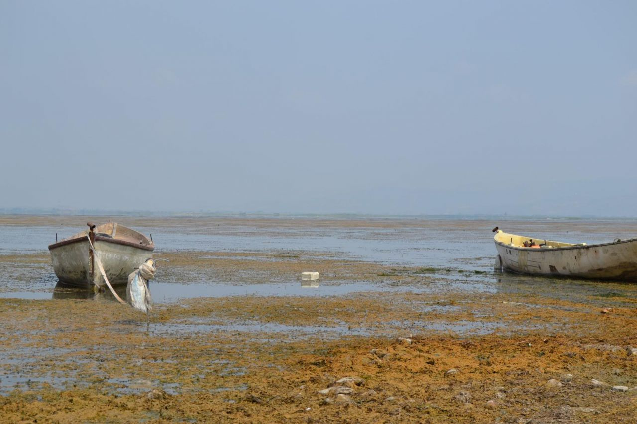 Marmara Gölü'nde su seviyesi sıfırlandı balıkçılık durdu