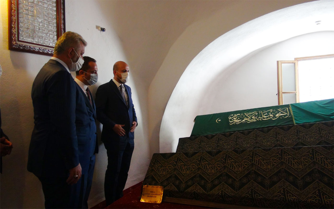 Bilal Erdoğan Şeyh Edebali Türbesini ziyaret etti tarihi camide namaz kıldı