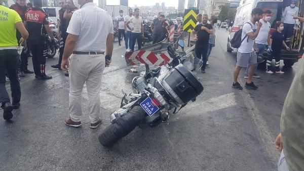 Bağcılar TEM'de feci kaza Yunus polisleri ağır yaralandı