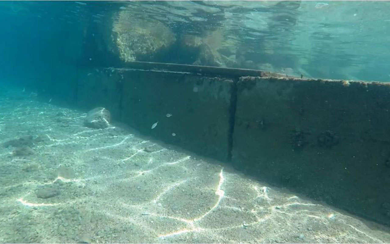 Bodrum'da deniz dibinde kaçak yapılar ortaya çıktı metrelerce uzunlukta