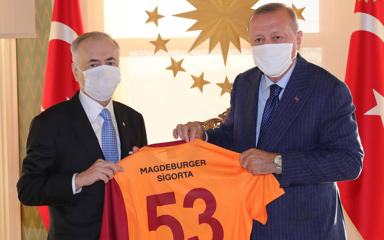 Cumhurbaşkanı Erdoğan, Galatasaray Başkanı Cengiz'i kabul etti