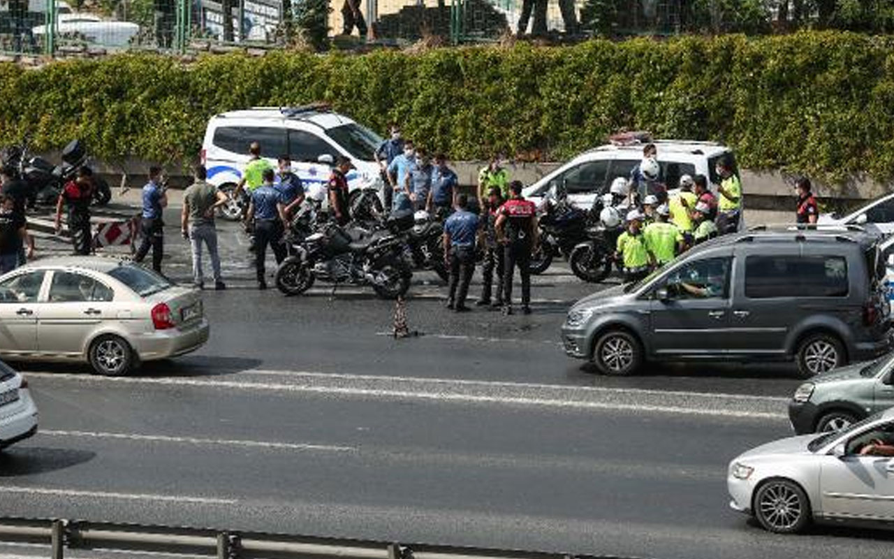 Bağcılar TEM'de feci kaza Yunus polisleri ağır yaralandı