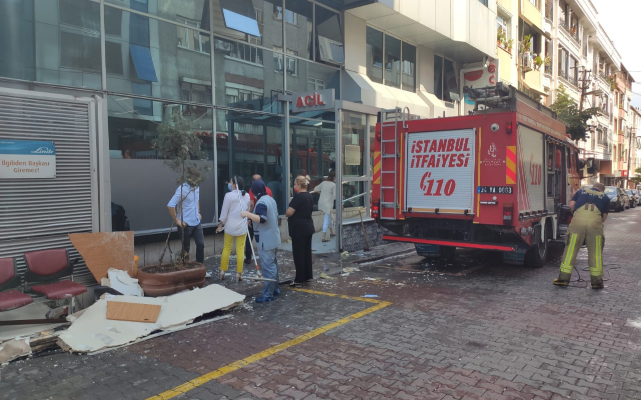 Gaziosmanpaşa'da hastane tavanı çöktü